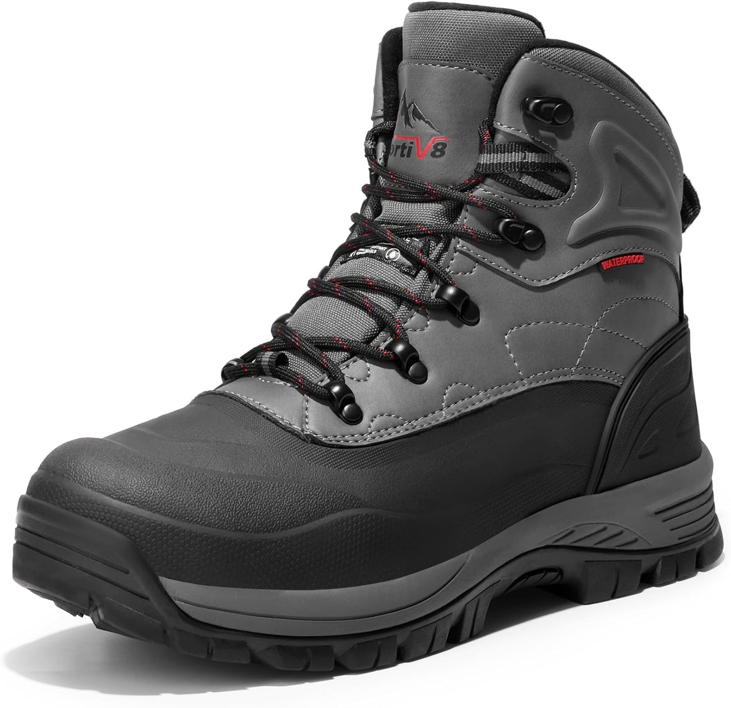 NORTIV 8 Men's Insulated Waterproof Construction Hiking Boots