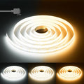 PAUTIX COB LED Strip Light White CCT Tunable 6400LEDs - Even, Dimmable