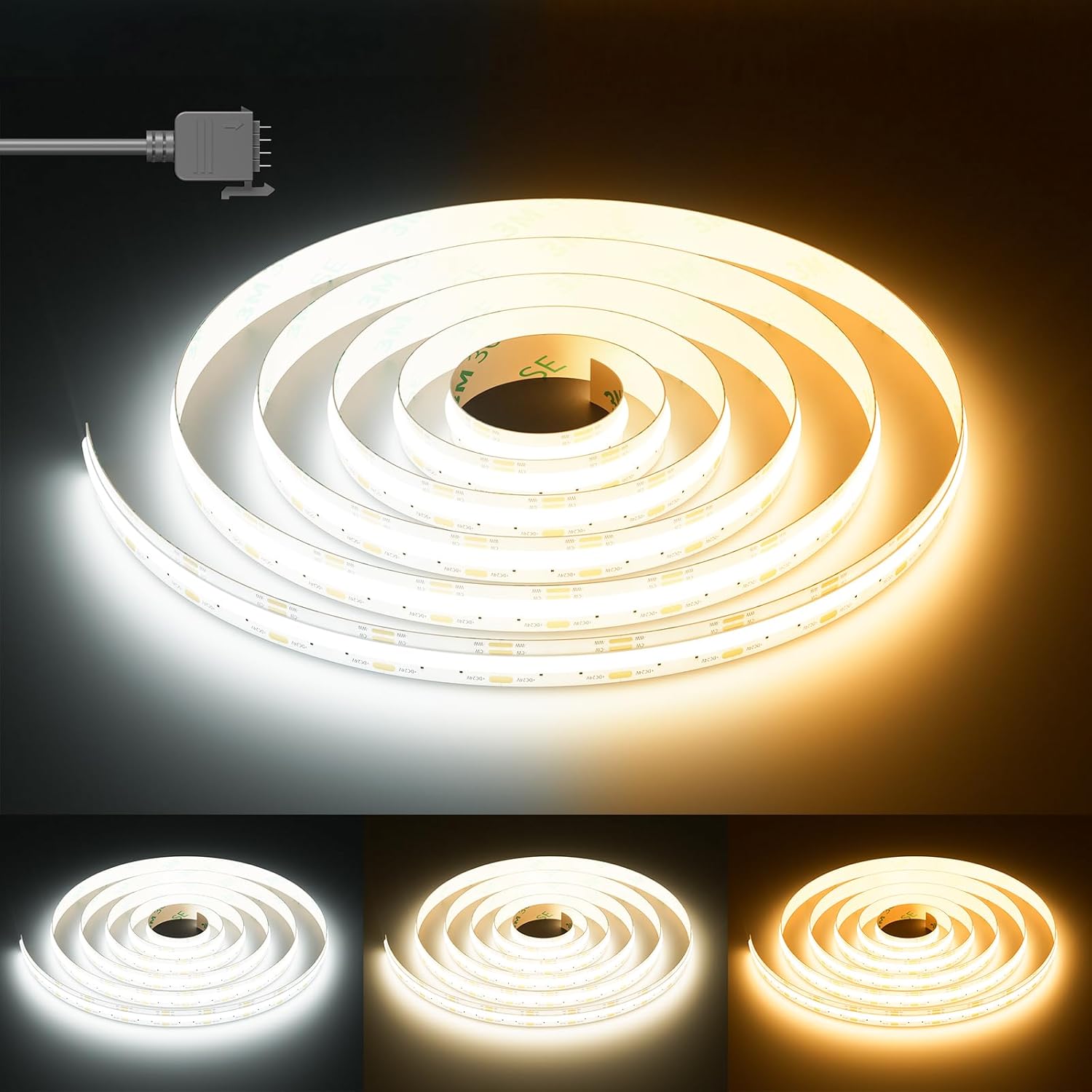 Tunable COB LED Strip Light for Versatile Home Lighting Needs