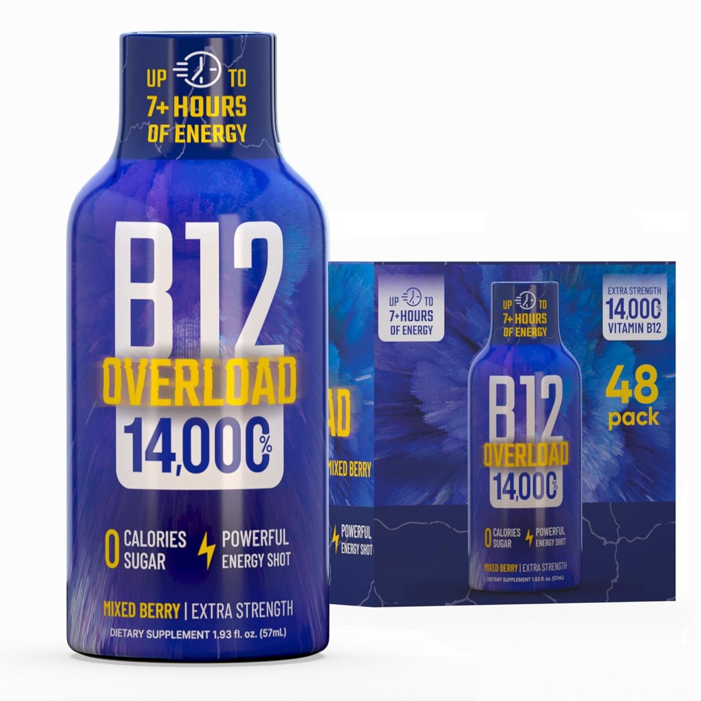 B12 Overload Extra Strength Energy Shot for Vitality Support