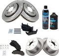 TRQ Brake Pad and Rotor Set for 2010-2011 Ford F-150