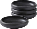 Uaral Japanese Salad Plate Set of 4 - Stoneware 5.5 in Appetizer Bowls