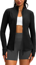 G Gradual Women's Zip Up Workout Jacket - Slim Fit Cottony-Soft
