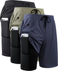 2 in 1 Workout Running Shorts 7 in Lightweight Athletic Gym Shorts