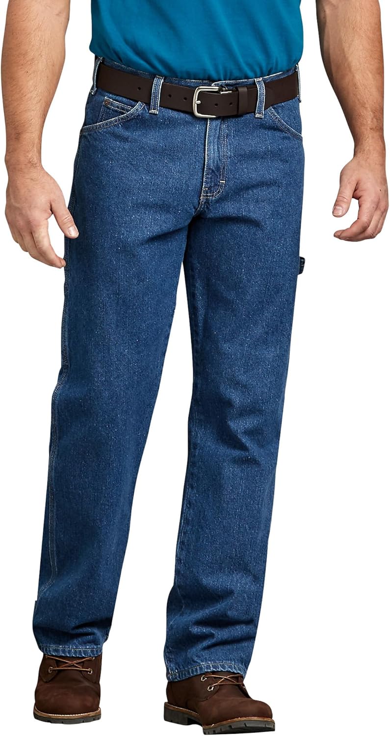 Dickies Men's Relaxed-Fit Carpenter Jean for Comfort and Durability
