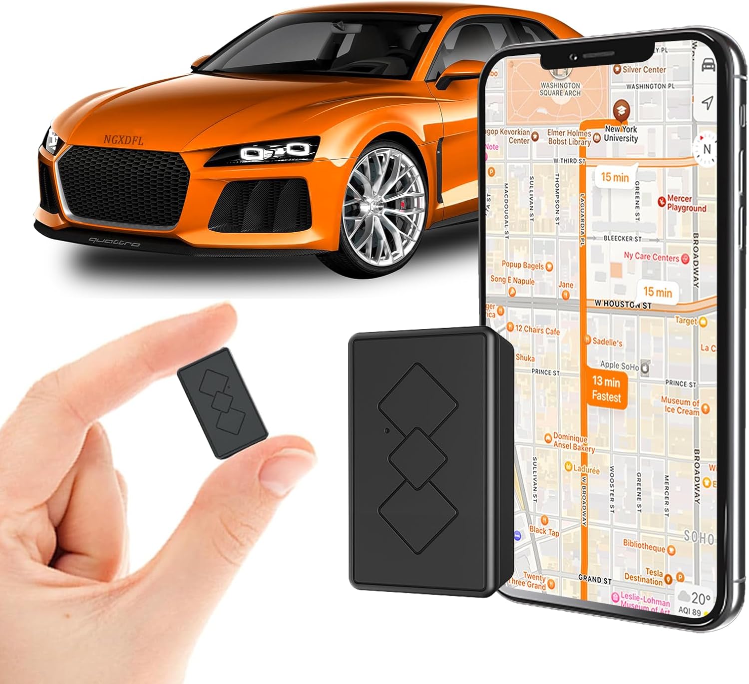 Mini Car GPS Tracker for Vehicles - Real Time Magnetic Device