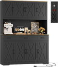 71 in Tall Kitchen Pantry Storage Cabinet with Charging Station