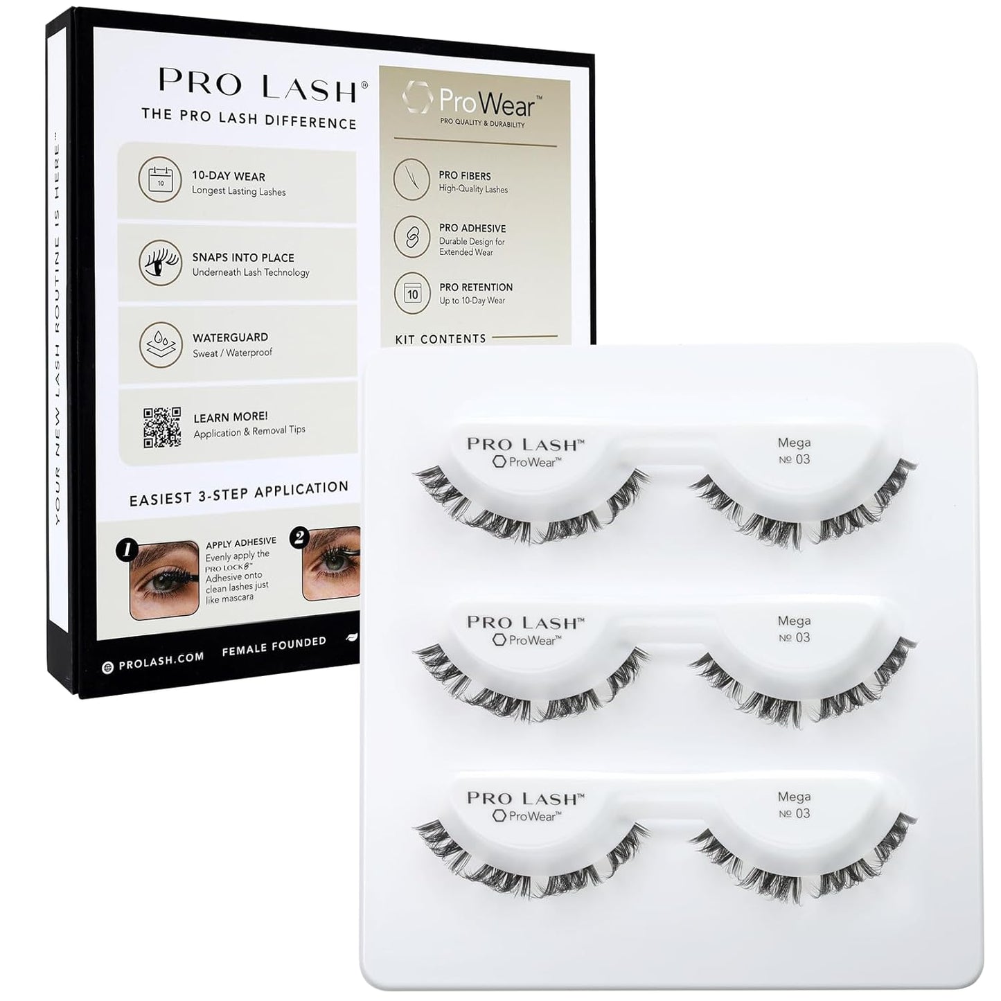 Pro Lash Professionally Styled Mega Volume Eyelashes for All