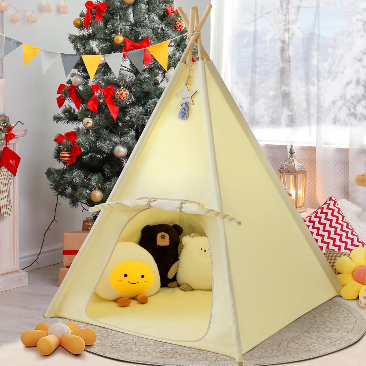 Colorful Cotton Teepee Tent for Adventurous Kids