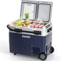 Aeitto 12 Volt Car Refrigerator 52QT Dual Zone Portable Fridge Freezer