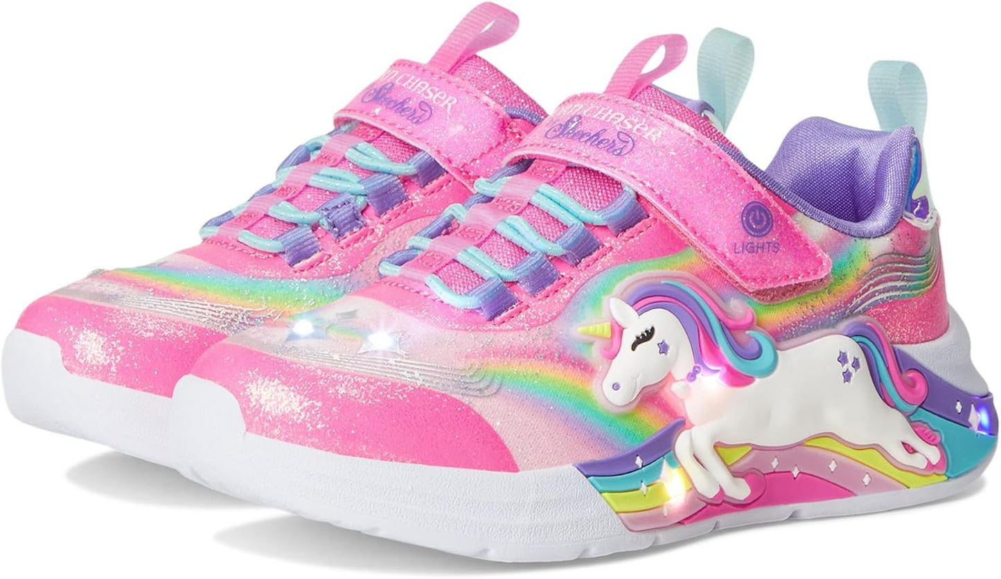 Skechers Girls Unicorn Chaser Shoes with Magical Light-Up Design