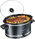 Hamilton Beach Slow Cooker 8 Quart - Large Capacity, Mess-Free Lid