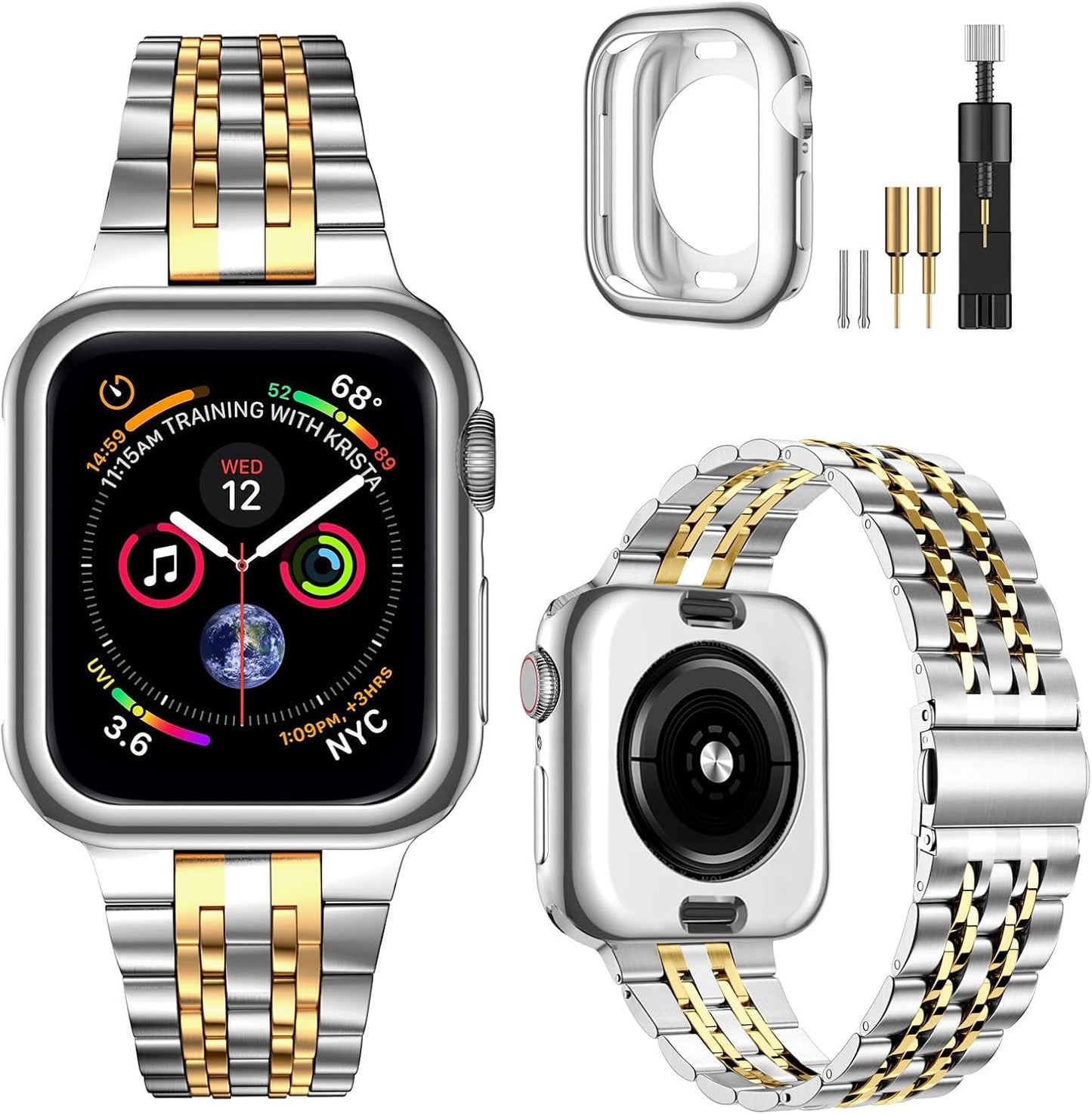 MioHHR Stainless Steel Apple Watch Band 42mm: Sleek Style
