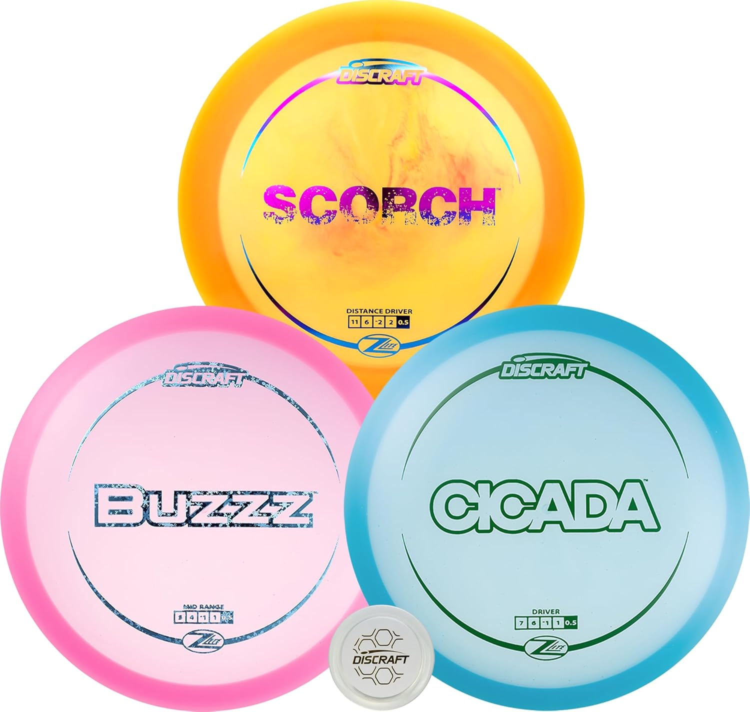Premium 3-Pack Disc Golf Set - Lightweight Variety + Snap Cap