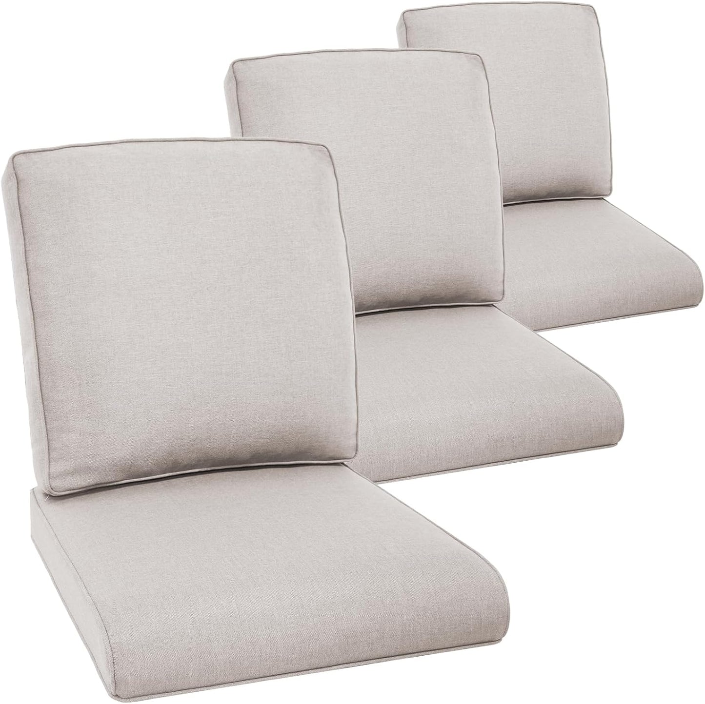 Outdoor Chair Cushions 3 Packs for Patio Glider Rocking Chairs