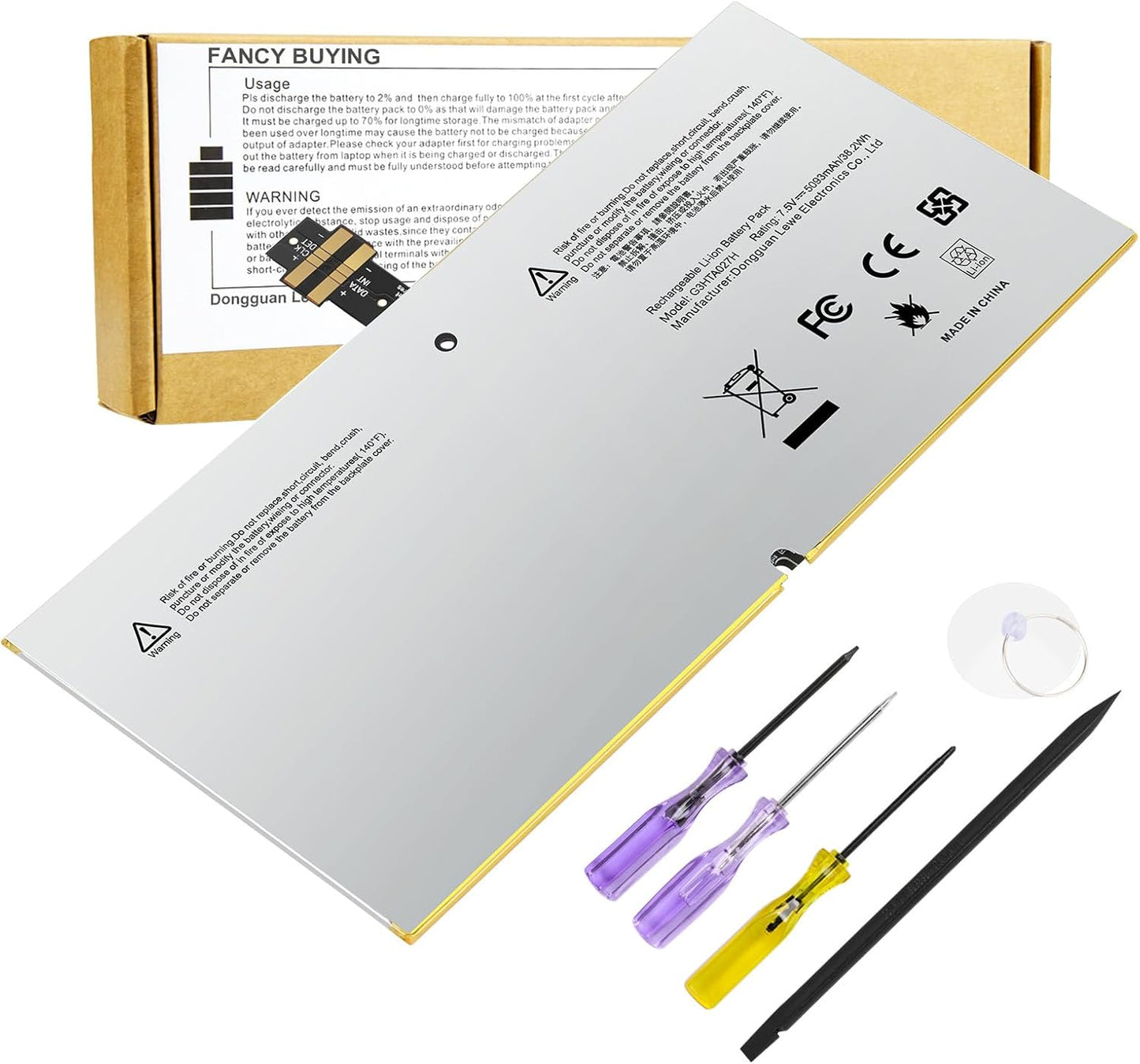 Replacement Laptop Battery for Microsoft Surface Pro 4 12.3 in