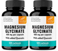 Magnesium Glycinate 400mg Capsules with Quercetin - Sleep & Muscle