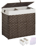 Greenstell Laundry Hamper with Lid 130L - Two Removable Liners