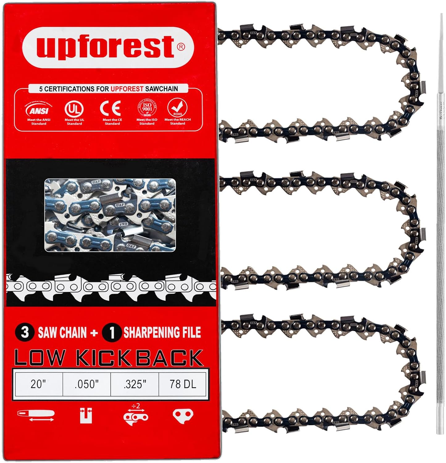 20 Inch Chainsaw Chain for Echo CS-490 and Craftsman S205