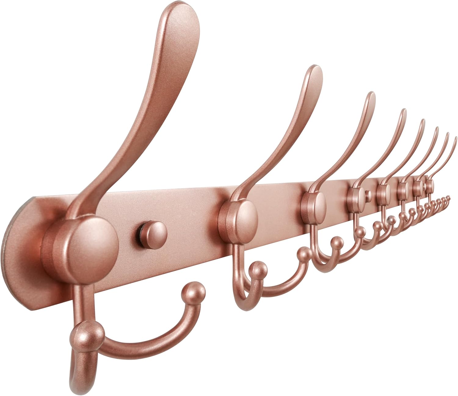 Dseap Coat Rack Wall Mount - Heavy Duty 8 Tri-Hooks for Entryway