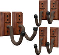Hold Up Displays Horizontal Gun Rack - Walnut Three-Pack Wall Mount