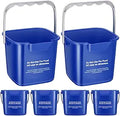 6 Pcs 6 Quart Cleaning Bucket for Home and Commercial Use