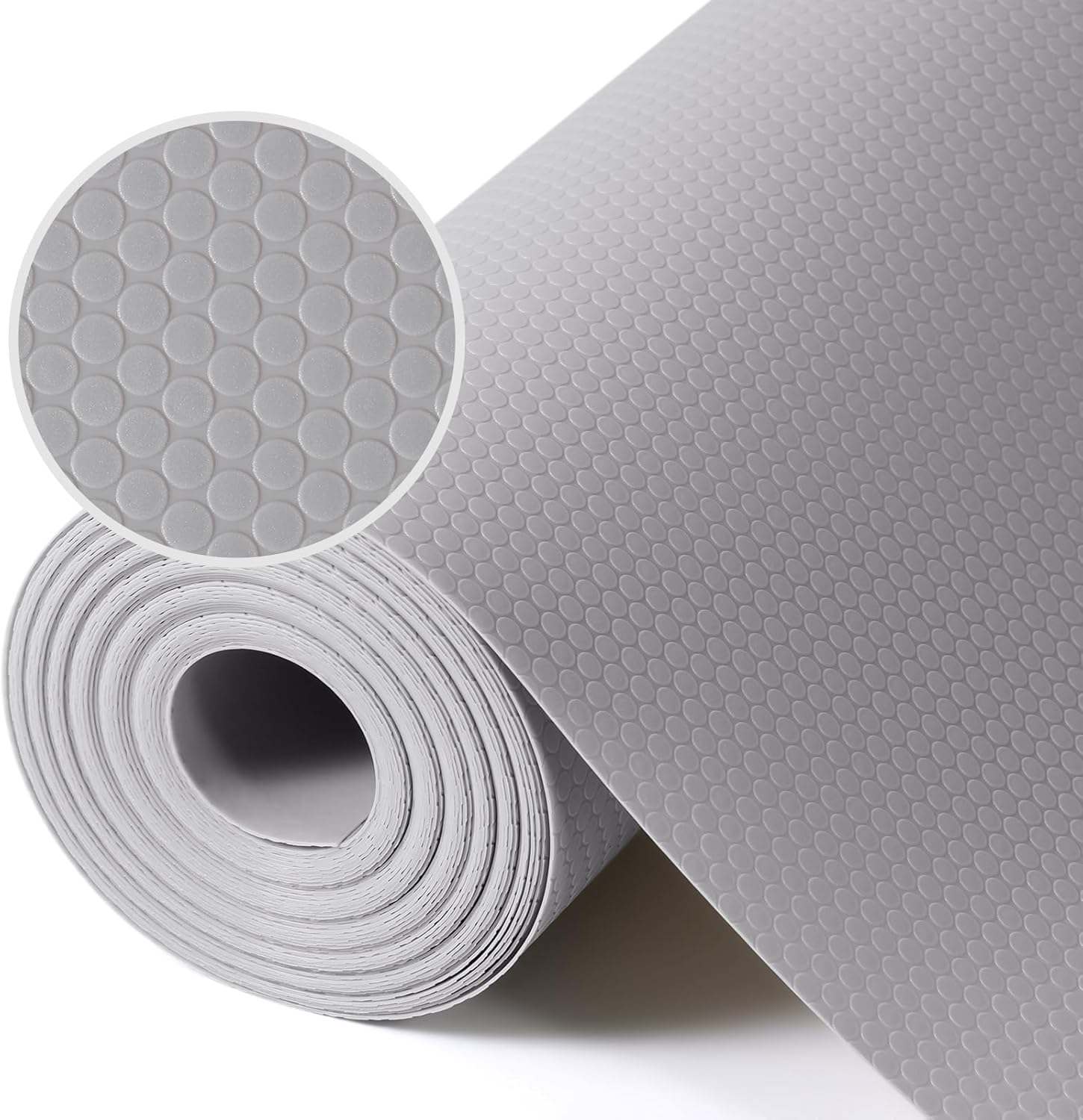Light Gray Shelf Liners for Kitchen Cabinets and Drawers