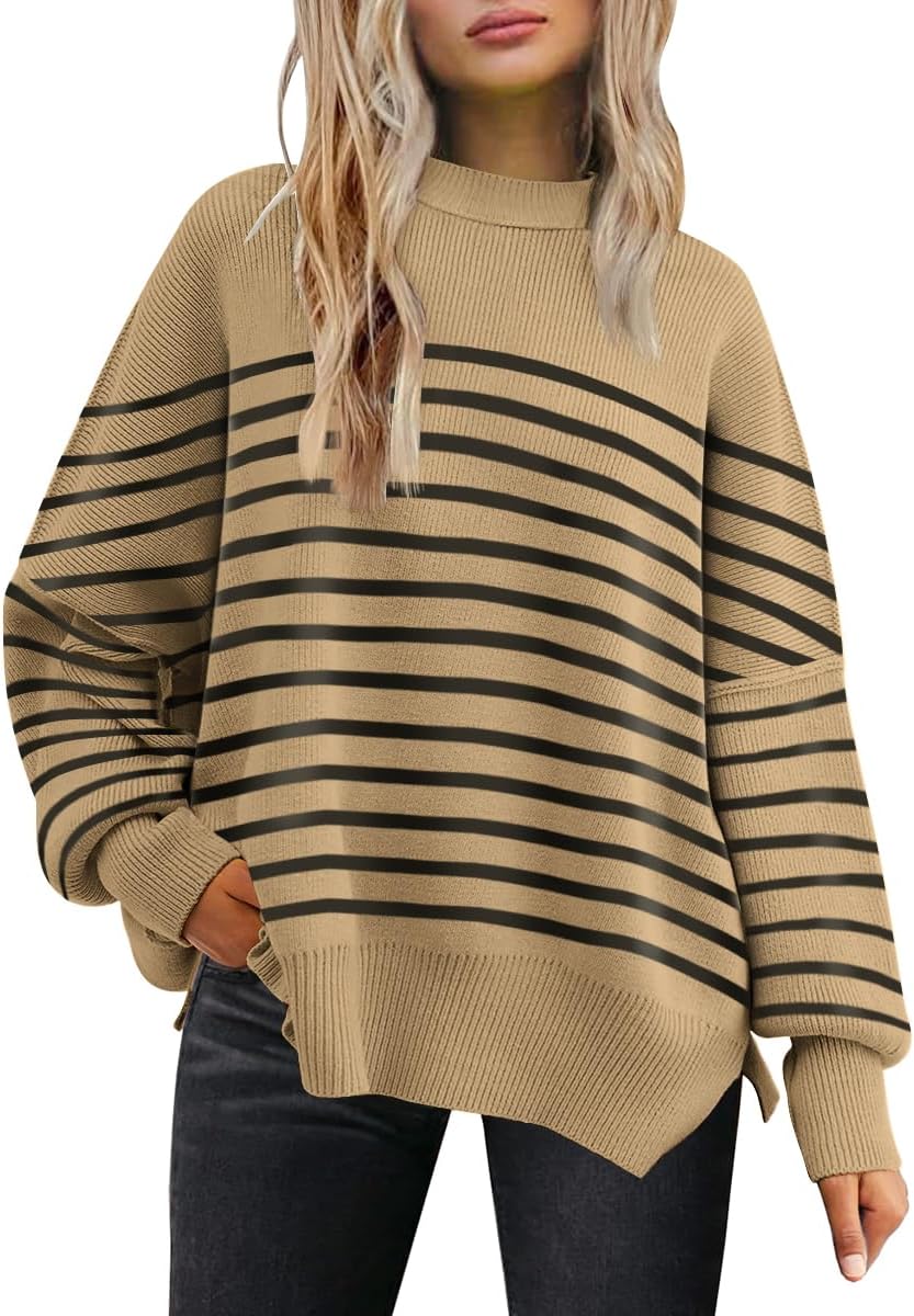 LILLUSORY Women's Oversized Batwing Sweaters for Fall Fashion