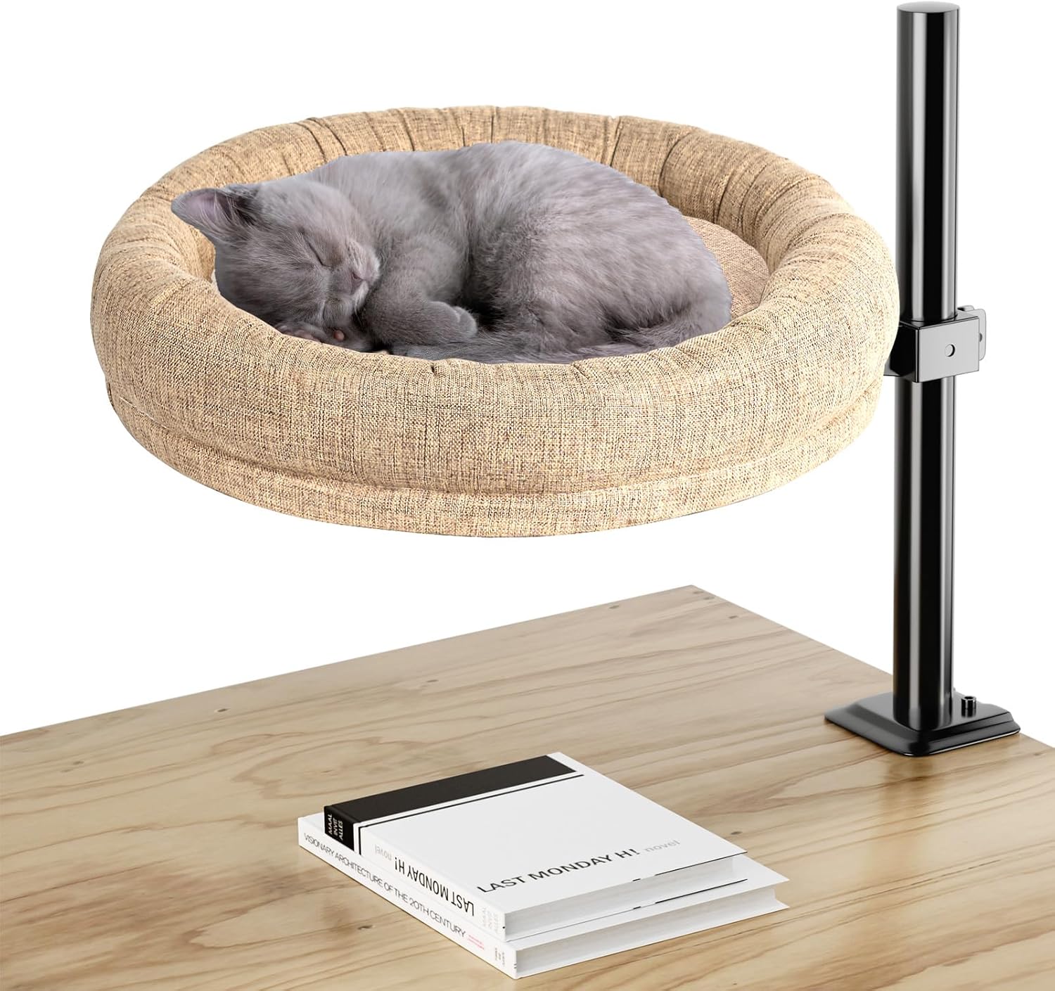 Cat Bed for Desk - Comfortable Mounted Pet Bed for Home Office