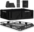 ARKSEN 64 x 50 x 6 in Heavy Duty Roof Rack Cargo Basket - Large