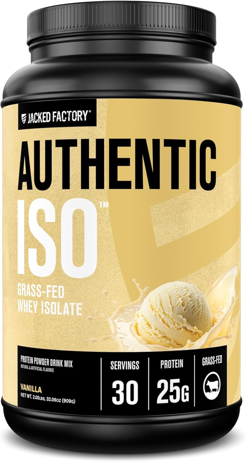 Authentic ISO Whey Protein Isolate Powder for Muscle Growth
