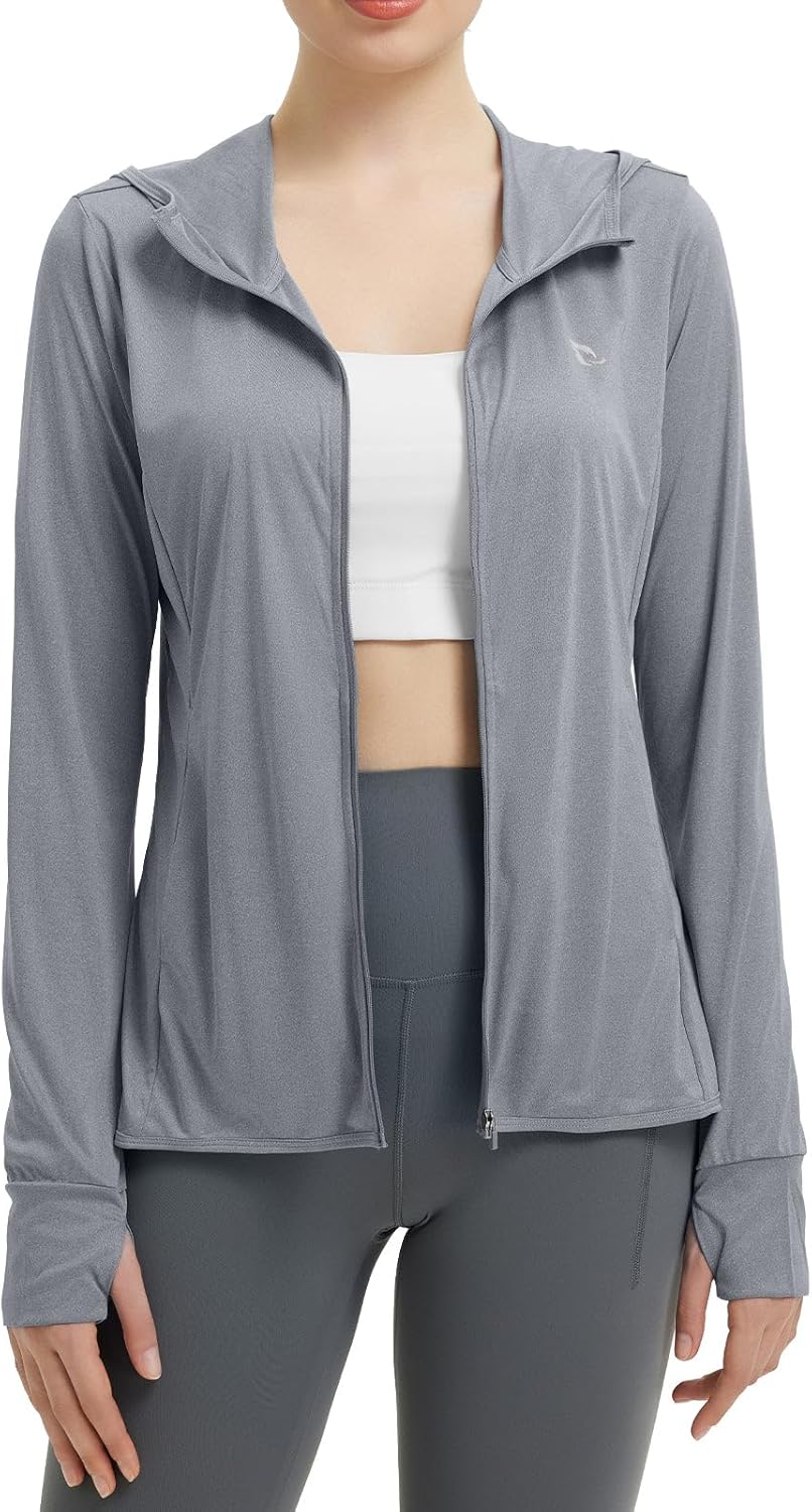BALEAF Women's Sun Protection Jacket Hoodie for Outdoor Fun