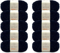 Sensy Velvet Slim Yarn 10 Skeins - Soft Chenille for Baby Blankets