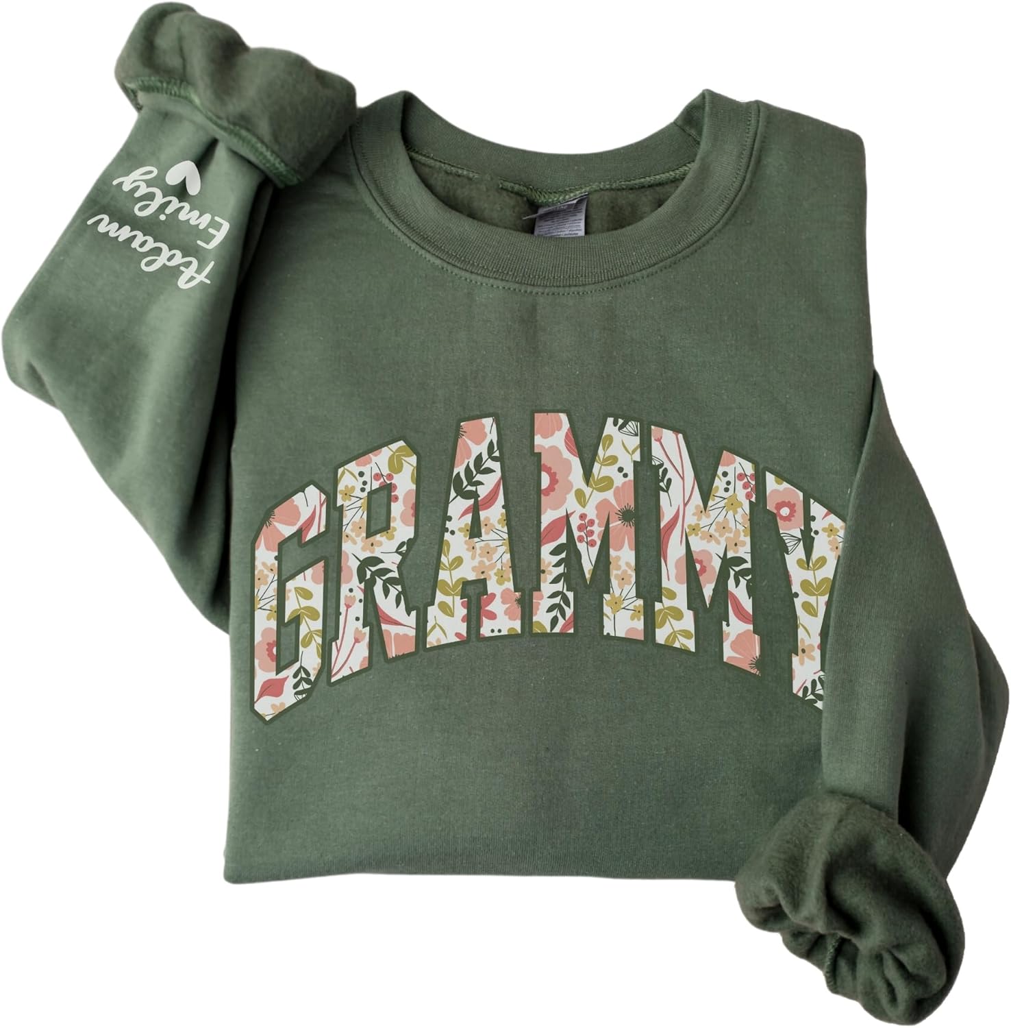 Floral Grammy Sweatshirt with Custom Kid Name