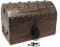 Nautical Cove Pirate Treasure Chest with Iron Lock and Skeleton Key