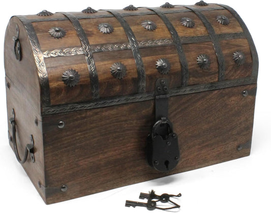Nautical Cove Pirate Treasure Chest for Unique Decor and Storage