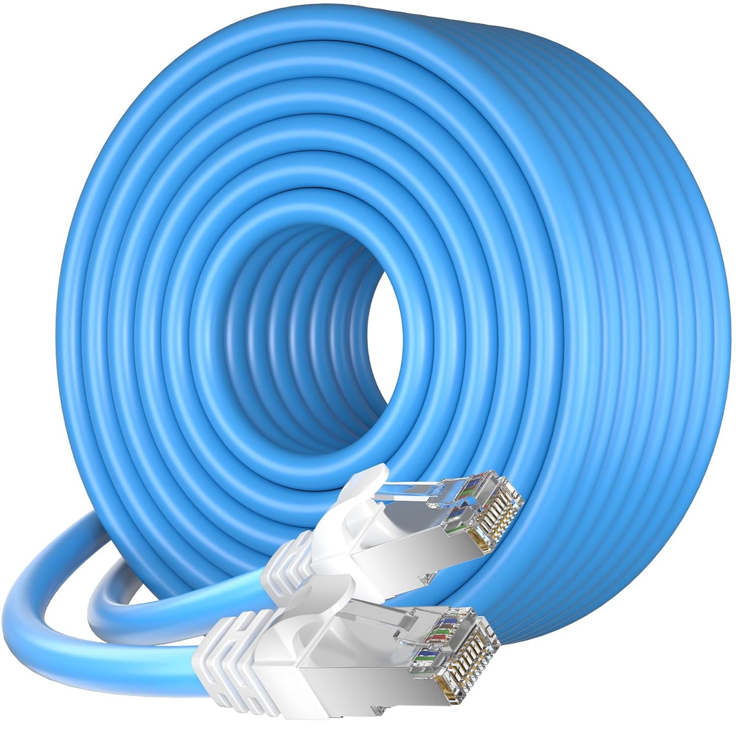 Cat 7 Outdoor Ethernet Cable 100ft for High-Speed Internet Use