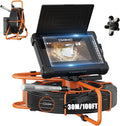 Sewer Camera 100FT Borescope with 7in Screen - DVR Recorder