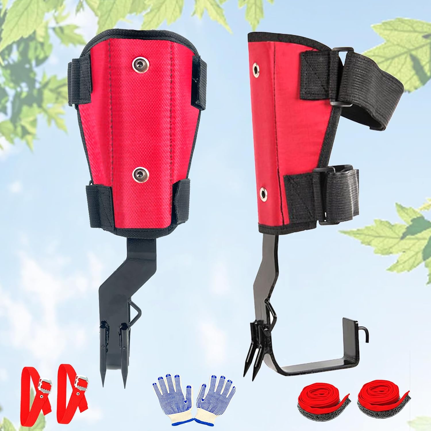 Enhanced Tree Climbing Spikes Set for Adventure!