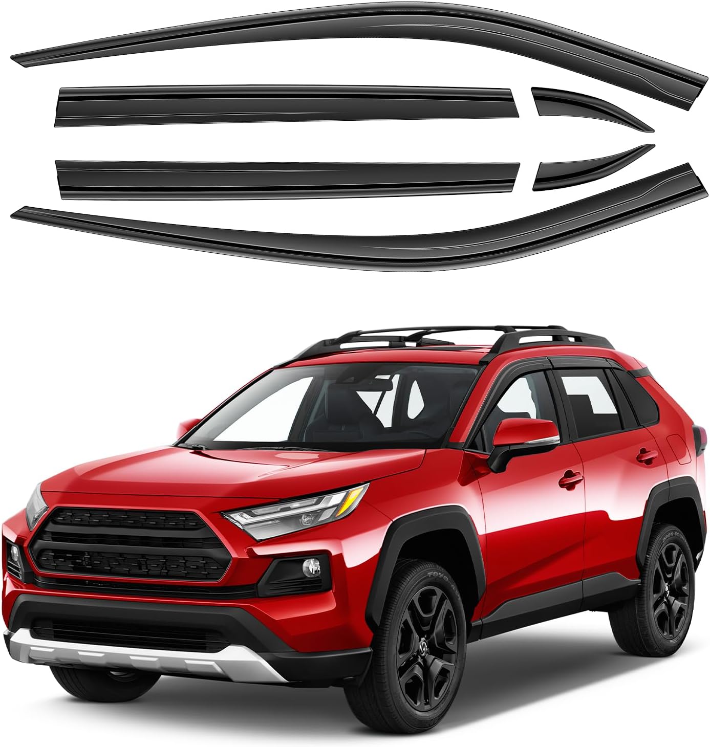 ACLONG Tape-On Rain Guards for Toyota RAV4 2019-2023 Models