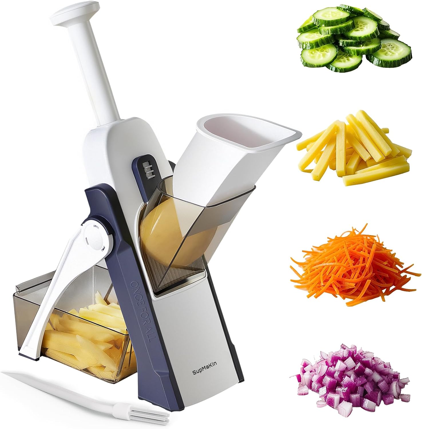 SupMaKin Safe Mandoline Slicer for Effortless Vegetable Prep