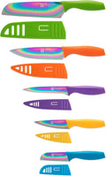 Tomodachi Rainbow Titanium 10 Piece Knife Set with Blade Guards