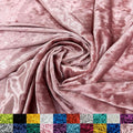 Ice Fabrics Stretch Crushed Velvet Fabric by the Yard - Rose Gold