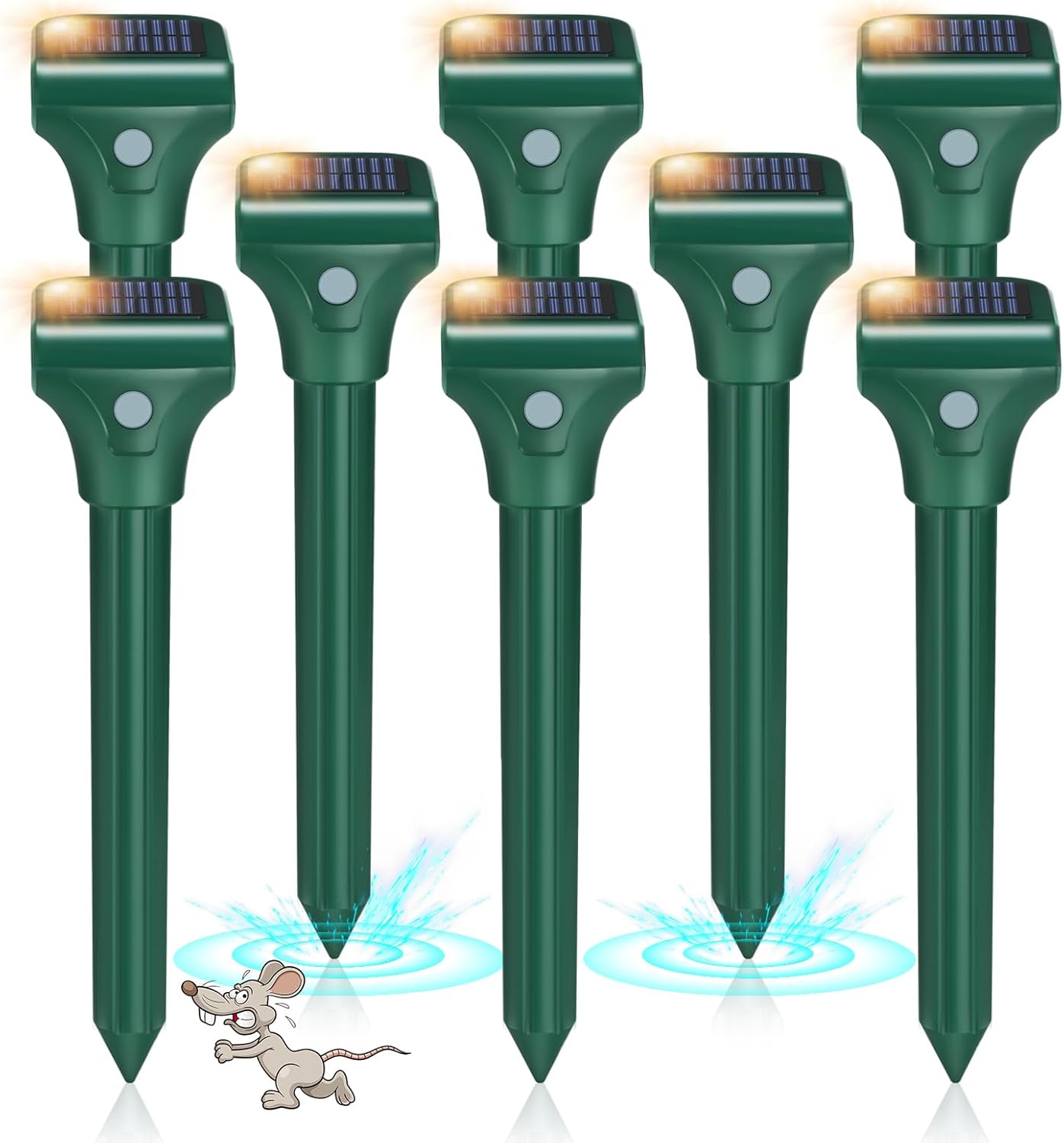 Ultrasonic Mole Repellent Solar Powered for Yard and Garden