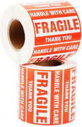 Fragile Stickers 2 in x 3 in - 500 Labels/Roll (8 Rolls = 4000)