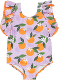 Ruffle Strap One Piece Swimsuit for Baby/Toddler Girls - UPF 50