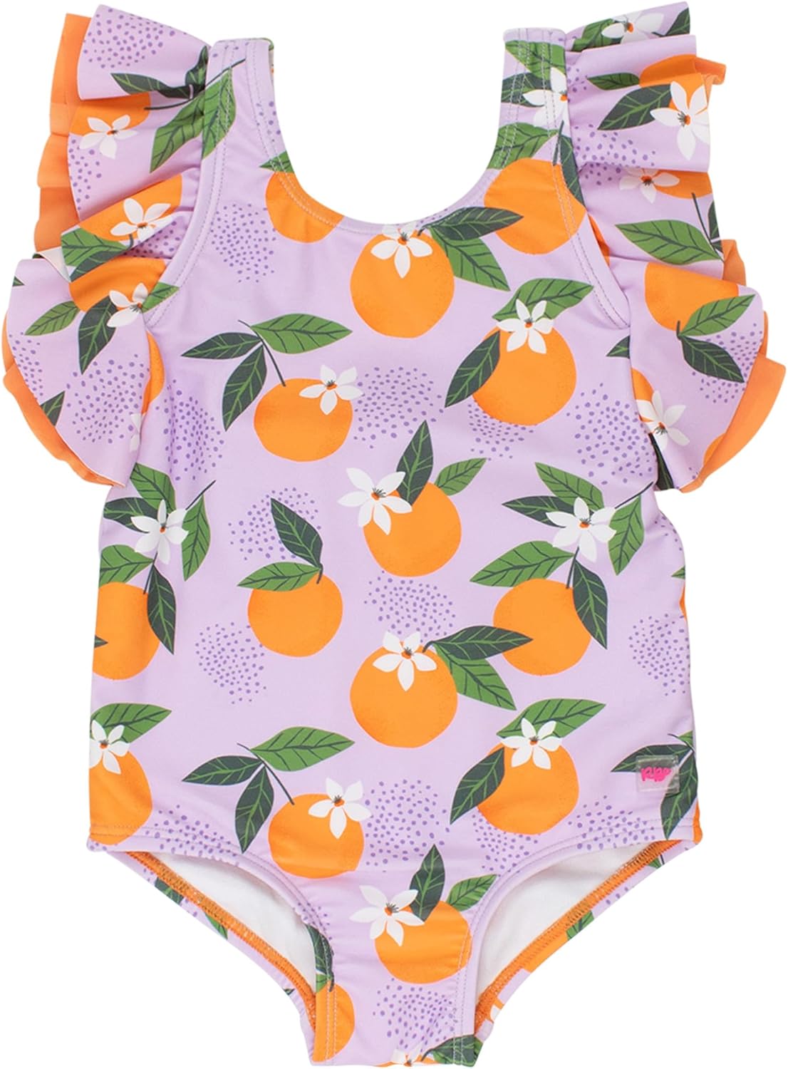 RuffleButts Baby/Toddler Girls Ruffle Strap One Piece Swimsuit