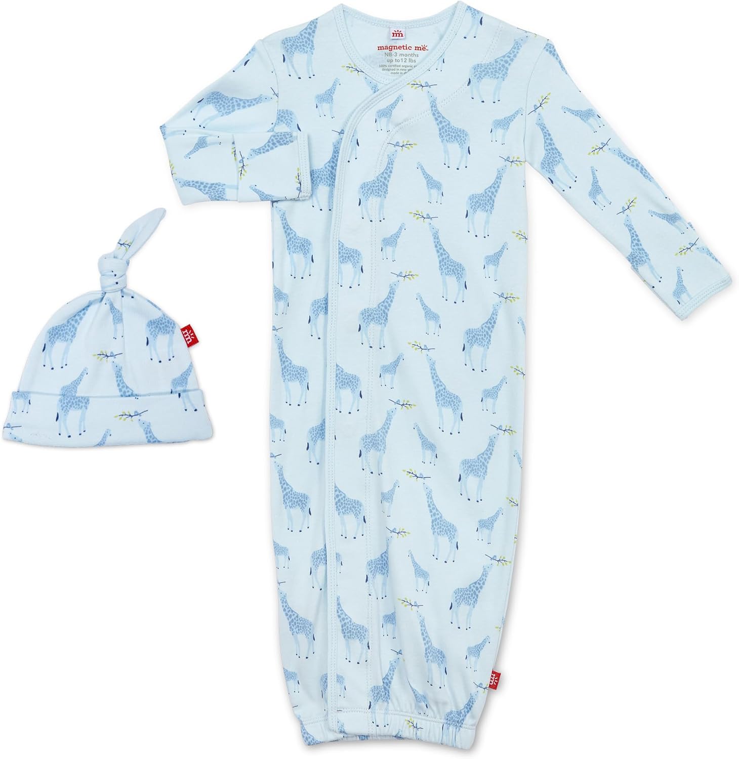 Magnetic Me Organic Cotton Newborn Sleeper Gown & Hat Set Review