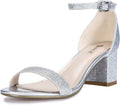 IDIFU Women's Cookie-LO Low Block Heels Chunky Sandals (Style ZQHH)
