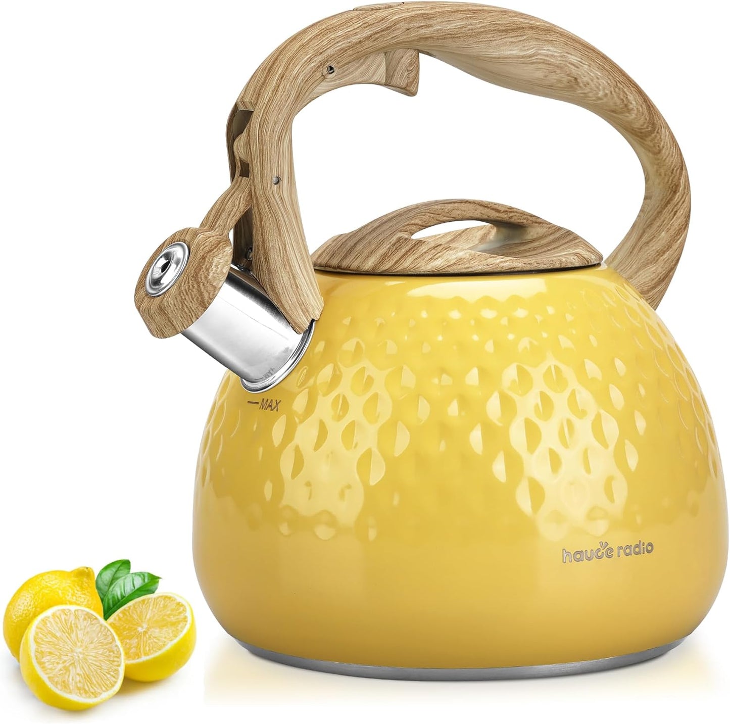 Stovetop Tea Kettle with Loud Whistle and Smooth Handle